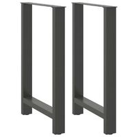 patas de mesa de centro acero antracita 2 uds  patas para mesa 60x90-91 cm cfw98484