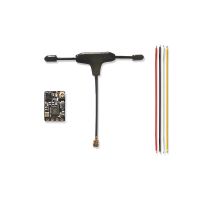 receptor emax aeris link expresslrs elrs 24ghz rx con antena en forma de t para dr para fpv rc racer drone airplane