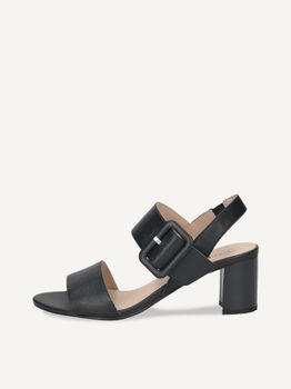 CAPRICE Heeled sandal, blue, made of Leather with Block heel, Size 37.5