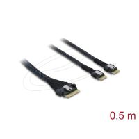 cable sas delock 82189 05 m sff-8654 8i a 2x sff-8654 4i