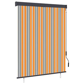 Estor Enrollable De Exterior Amarillo Y Azul 140x250 Cm Vidaxl