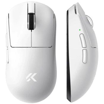 Ratón MCHOSE A7 V2 Ultra Wireless 42000 DPI Blanco Dock Magnético
