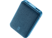 powerbank - cellularline glam 10000 mah 20 w hasta 72h de carga usb c a azul