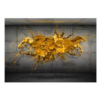 papel pintado 3d - yellow splash 200x140 cm