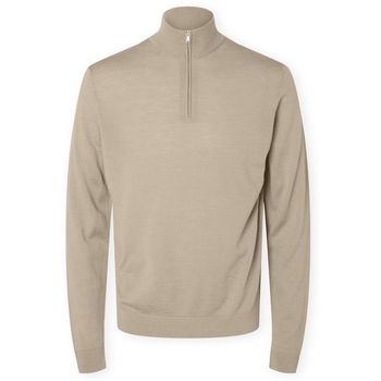Selected Jersey Noos Tray Half Zip Knit - Kelp para hombre