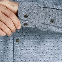 jack  jones camisa manga larga 12197899 jjesummer band print shirt ls s22 sn faded denimslim para hombre