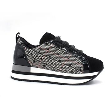 L4k3 Deportivas Moda LAKE Bowling Pois Sneaker Running Black C19-BOW para mujer