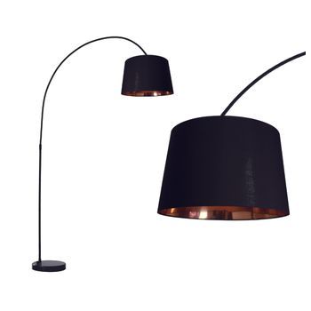 Lámpara De Pie Metal Reflect Negro