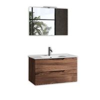 composicion bano de 4 piezas solmira roble rio en mdf