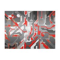 papel pintado 3d - caminos geometricos y abstractos 350x270 cm
