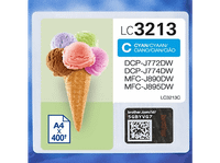 cartucho de tinta - brother lc-3213c 400 paginas cian