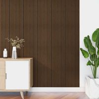 set de 6x paneles de pared 3d bronckhorst 195x315 cm - efecto madera oscura neuholz