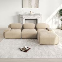 sofa rinconero modular - mueble para salon - pana - beige 298x178x75cm