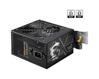 Fuente Alimentación 750W MSI MAG A750BN PCIE5 II 80 PLUS Bronze Non-Modular Negro