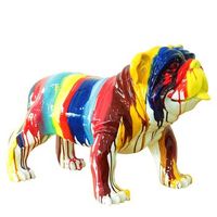 figura bulldog kuateh gregor 61x32x38 cm multicolor