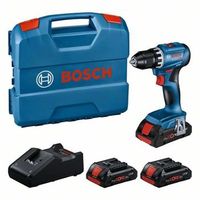 bosch professional 18v system atornillador a bateria gsr 18v-45 brushless velocidad 1900 min- incl 3 baterias procore de 40 ah cargador gal 18v-40 en l-case