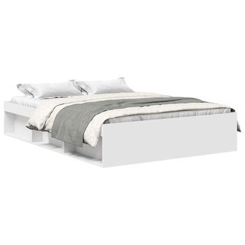 Estructura De Cama Blanca 160x200 Cm Vidaxl