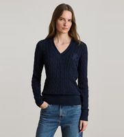 lauren ralph lauren para mujer 200888795008 jersey de criquet en punto de ochos marino l casual algodon manga larga