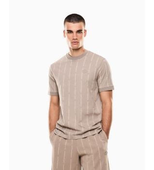 EA7 para hombre. 7M001391_AF12874 Camiseta Graphic Series beige (XS), Casual, Algodón, Manga corta