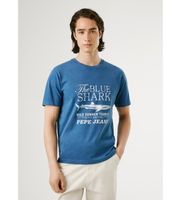 pepe jeans para hombre pm5010115 camiseta mali azul m casual algodon manga corta