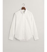 gant para hombre 3000302 camisa slim fit pinpoint oxford blanco l casual algodon clasico manga larga