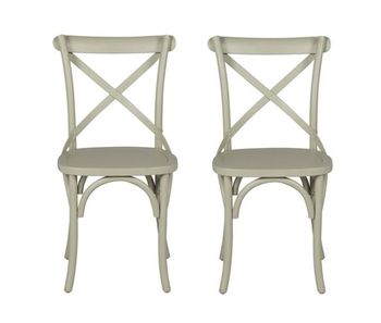 Pack de 2 sillas de cocina bistrot ii verde