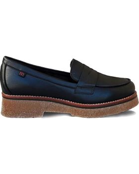 de PEPE MENARGUES MUJER MOCASINES PLANOS 21101 VACUNO NEGRO