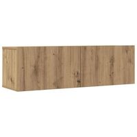 muebles para tv  mueble de salon  gabinete de tv de pared 2 uds roble artesanal 100x30x30 cm