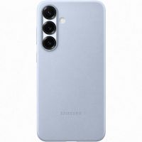 samsung funda de cuero vegano azul claro para galaxy s25 plus