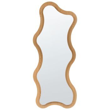 Espejo De Pared Colgante Led Para Baño Con Interruptor Táctil 170 X 60 Cm Marrón Claro Combre