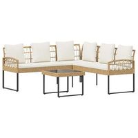conjunto de sofas de jardin con cojin 2 piezas  mueble de jardin natural