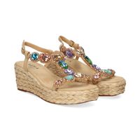 alma blue sandalias cuna mujer - beige talla 39
