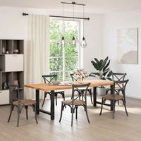 patas de mesa de centro acero negro 2 uds  patas para mesa 80x72-73 cm
