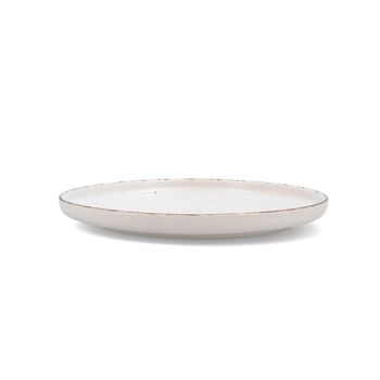 Plato cerámica beige decorado 26,5 cm