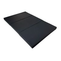 cama para volkswagen caddy - 5cm grosor con hr 20kgm3 suave 3cm de viscoelastica - negro
