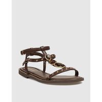 kamome trends sandalias sandalia lisi marron para mujer