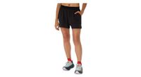 pantalon corto asics  strong fujitrail elite  strong  negro mujer