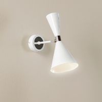 aplique de pared supa blanco-cromo