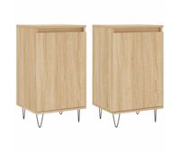 vidaxl aparadores 2 uds madera de ingenieria roble sonoma 40x35x70 cm