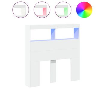 Cabecero cama - mueble cabecero con led blanco 100x17x102 cm
