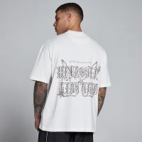 camiseta de algodon oversize lift graphic washed para hombre de mp - blanco vintage - m