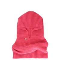 pasamontanas de punto hot pink taglia unica