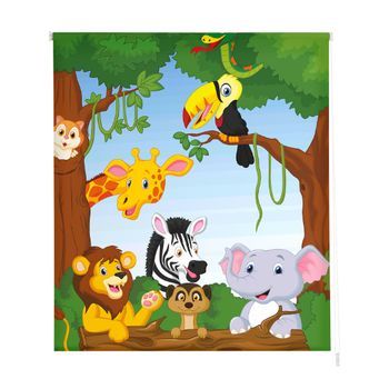 Estoralis - Estor Enrollable Translucido | Estampado Infantil | 150 X 180 Cm (ancho/alto) Tamaño Tela 147 X 175 Cm | I-3097 Unico