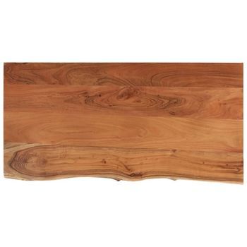 Tablero Rectangular Madera De Acacia Borde Vivo 80x40x2,5 Cm Vidaxl