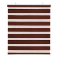 estoralis - estores  noche y dia  vera - total 170x250 cm   tejido 166x250 cm  doble tejido  marron