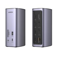 base para portatiles ugreen usb-c 12-en-1 plata