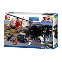 sluban-police-camion swat  vehiculos policia 540pcs - panritos