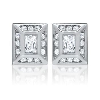Pendientes exclusivos de plata 925 con circonita cúbica