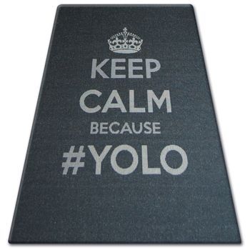 Alfombra De Cuerda Sisal Floorlux 20276 Yolo Negro/plateado 200x290 Cm