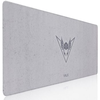 Valk Gaming Mousepad XXL Alfombrilla Gaming Tela 80x30cm Blanco Perla